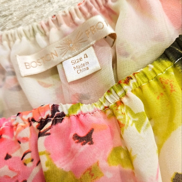 Boston Proper Floral off the Shoulder Top with Tiered Maxi Skirt - Picture 13 of 16